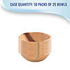 3 oz. Round Palm Leaf Eco Friendly Mini Disposable Sauce Bowls (100 Bowls) Image 4