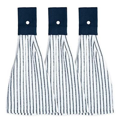3 Pack Kitchen Towels With Hanging Loop for Convenient Access -Extra Absorbent - Snap Button Kitchen Image 1