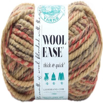 (3 Pack) Lion Brand Wool-Ease Thick &amp; Quick Yarn - Jam Cookie Image 1