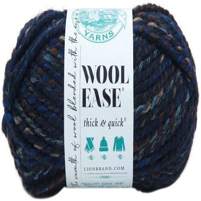 (3 Pack) Lion Brand Wool-Ease Thick &amp; Quick Yarn - Night Shadow Image 1