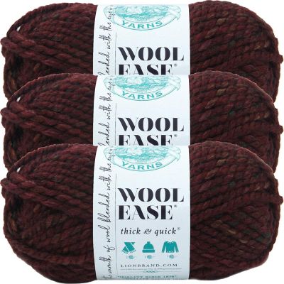 (3 Pack) Lion Brand Wool-Ease Thick &amp; Quick Yarn - Spiced Apple Image 1