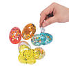 3" Pearl Putty-Filled Plastic Eggs - 12 Pc. Image 1