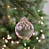 3" Pink Iridescent Glass Christmas Ball Ornament Image 1