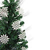 3' Pre-Lit Fiber Optic Artificial Christmas Tree with White Snowflakes - Multi-Color Lights Image 1