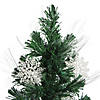 3' Pre-Lit Fiber Optic Artificial Christmas Tree with White Snowflakes - Multi-Color Lights Image 2
