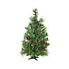 3' Pre-Lit Full Dakota Pine Artificial Christmas Tree - Clear Lights Image 1