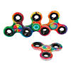 3" Psychedelic Tie-Dye Plastic Fidget Spinner Toys - 12 Pc. Image 1