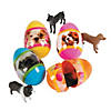 3" Puppy-Filled Plastic Easter Eggs - 12 Pc. Image 1