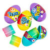 3" Rainbow Magic Spring Toy-Filled Plastic Easter Eggs - 12 Pc. Image 1