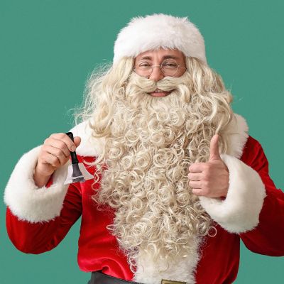 3" Santa Bell Costume Prop Image 2