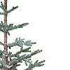3' Snow Covered Slim Pine Artificial Christmas Tree with Jute Base - Unlit Image 2