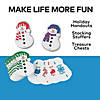 3" Snowman-Shaped Cardstock Playing Card Decks - 12 Pc. Image 2