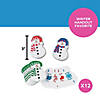 3" Snowman-Shaped Cardstock Playing Card Decks - 12 Pc. Image 3