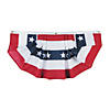 3' x 18" Small Pleated Patriotic Cloth Bunting Image 1