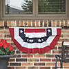 3' x 18" Small Pleated Patriotic Cloth Bunting Image 2