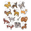 3&quot; x 2 1/2&quot; Bulk Color Your Own Dog Keychains Assortment Image 1