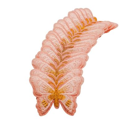 3" x 2 1/4" Blush Gold Butterfly Patch 72 Pack Image 2