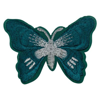 3" x 2 1/4" Hunter Silver Butterfly Patch 72 Pack Image 2