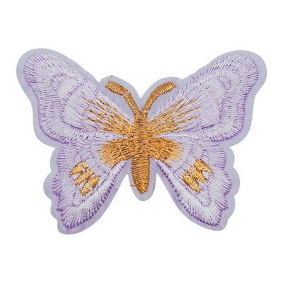 3" x 2 1/4" Lavender Gold Butterfly Patch 72 Pack Image 2
