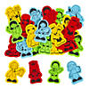 3" x 3" Community Helpers Yellow, Red, Green & Blue Felt Shapes - 24 Pc. Image 1