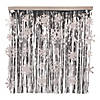 3' x 3' Snowflake Metallic Fringe Curtain Image 1
