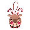 3" x 4 1/2" Candy Cane Antler Reindeer Christmas Ornament Craft Kit - Makes 12 Image 1