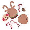 3" x 4 1/2" Candy Cane Antler Reindeer Christmas Ornament Craft Kit - Makes 12 Image 1