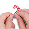 3" x 4 1/2" Candy Cane Antler Reindeer Christmas Ornament Craft Kit - Makes 12 Image 2