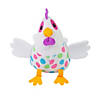 3" x 4 1/2" Easter Pastel Egg Pattern Stuffed Chickens - 12 Pc. Image 1