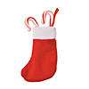 3" x 4 1/4" Mini Red Felt Christmas Stockings with White Trim - 24 Pc. Image 1