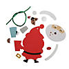 3&quot; x 4 1/4&quot; Santa Eating Cookies Ornament Foam Craft Kit - Makes 12 Image 1