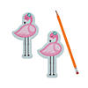 3" x 5 1/4" Pink Flamingo Paper Sticky Notes - 12 Pc. Image 1