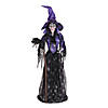 3' x 5' Large Spellbound Glam Witch with Light-Up Eyes Standing Halloween Decoration Image 1