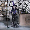 3' x 5' Large Spellbound Glam Witch with Light-Up Eyes Standing Halloween Decoration Image 2