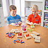 3" x 5" Number Peg Wood Puzzles with Colored Pegs Educational Set Image 1