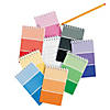 3" x 5" Paint Chip Strip Multicolor Paper Spiral Notepads - 24 Pc. Image 1