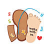 3&quot; x 6&quot; Jesus Walks with Us Sandal Foam Craft Kit - Makes 12 Image 1