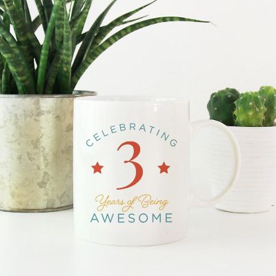 3 Years Awesome Ceramic Mug Image 1