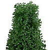 30" Artificial Boxwood Cone Topiary Tree with Round Pot  Unlit Image 2