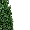 30" Artificial Boxwood Cone Topiary Tree with Round Pot  Unlit Image 3