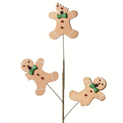 30" Bitten Gingerbread Men Pick Image 2