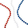 30" Bulk 2016 Pc. Patriotic Red, White & Blue Bead Necklace Assortment Image 1