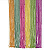 30" Bulk 48 Pc. Metallic Neon Bead Necklace Assortment Image 1