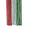 30" Bulk 48 Pc. Red, Green & Silver Plastic Bead Breakaway Necklaces Image 1