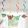 30" Dino Dig Hanging Swirl Decorations - 12 Pc. Image 2
