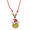 30" Dr. Seuss&#8482; The Grinch Christmas Pom-Pom Necklace Craft Kit - Makes 12 Image 1