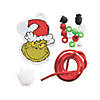 30" Dr. Seuss&#8482; The Grinch Christmas Pom-Pom Necklace Craft Kit - Makes 12 Image 1