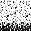 30 Ft. x 4 Ft. Graduation Celebration Black & White Plastic Backdrop Image 1
