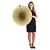 30" Giant Gold Hanging Paper Fans - 6 Pc. Image 1
