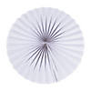 30" Giant White Hanging Paper Fans - 6 Pc. Image 1